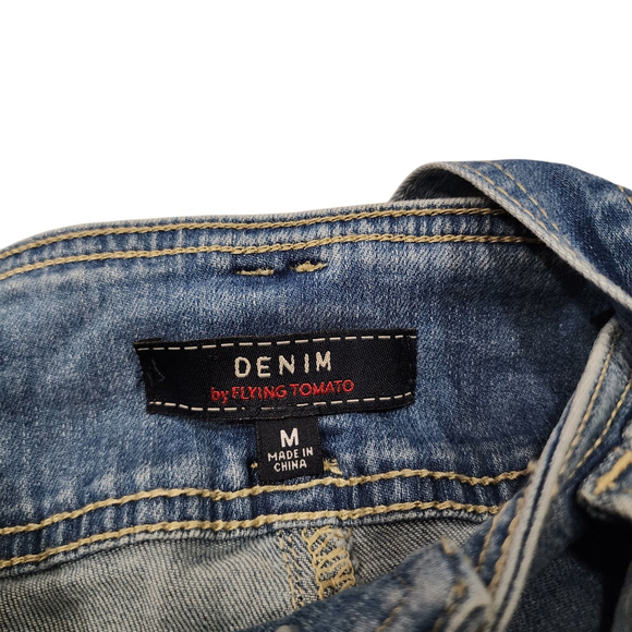 Womens Y2K Flying Tomato Jeans Denim Flared low rise size 1 - Picture 5 of 5